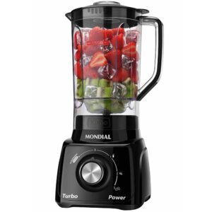 Liquidificador portátil Mondial Turbo Power L-99 2.2 L preto com jarra de san