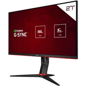 Monitor Gamer LED 27" Full HD AOC Hero 27G2/BK IPS, 1ms, 144 Hz, G-Sync, Design Premium, Game Mode, Shadow Control, Modo