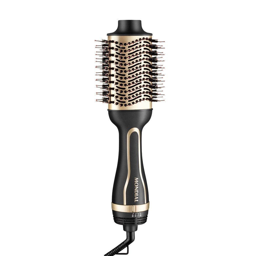 Escova Secadora Mondial ES-10 3 Velocidades 1200W Preta e Champagne
