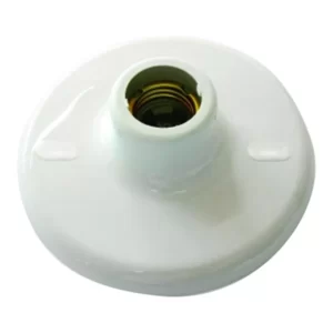 Plafon Blumenau Branco Porcelana com Soquete Ex27